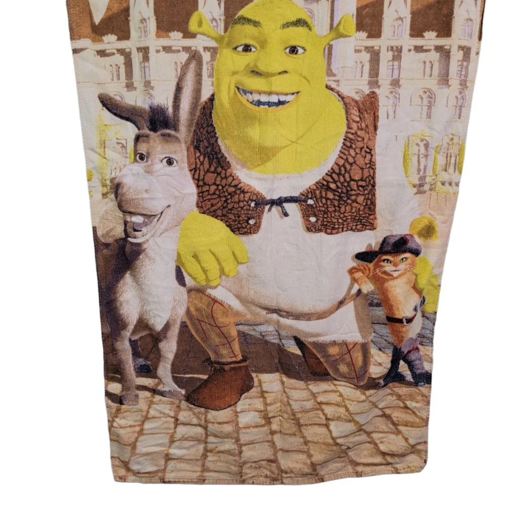 Shrek the Third Vintage Y2K Beach Pool Oversized Graphic Towl